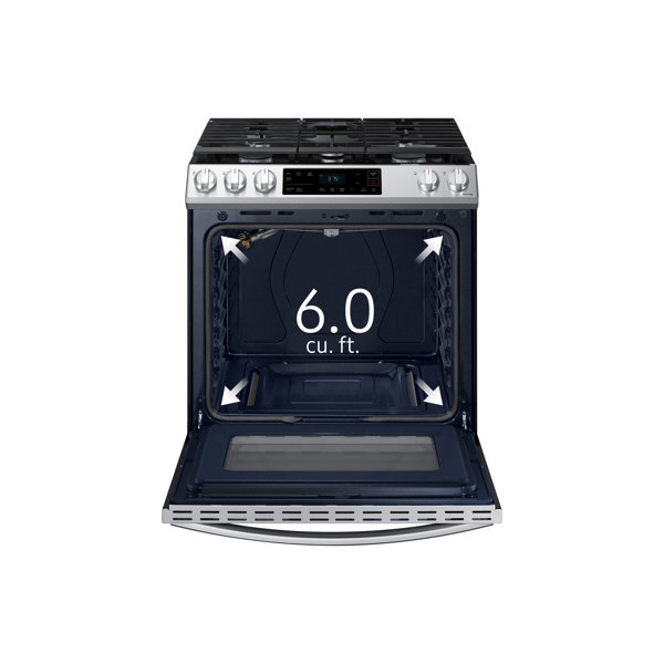 Samsung 6.0 cu. ft. Smart Slidein Gas Range & Reviews Wayfair